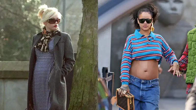 Celebrities who have transformed their regular wardrobes into chic maternity wear.